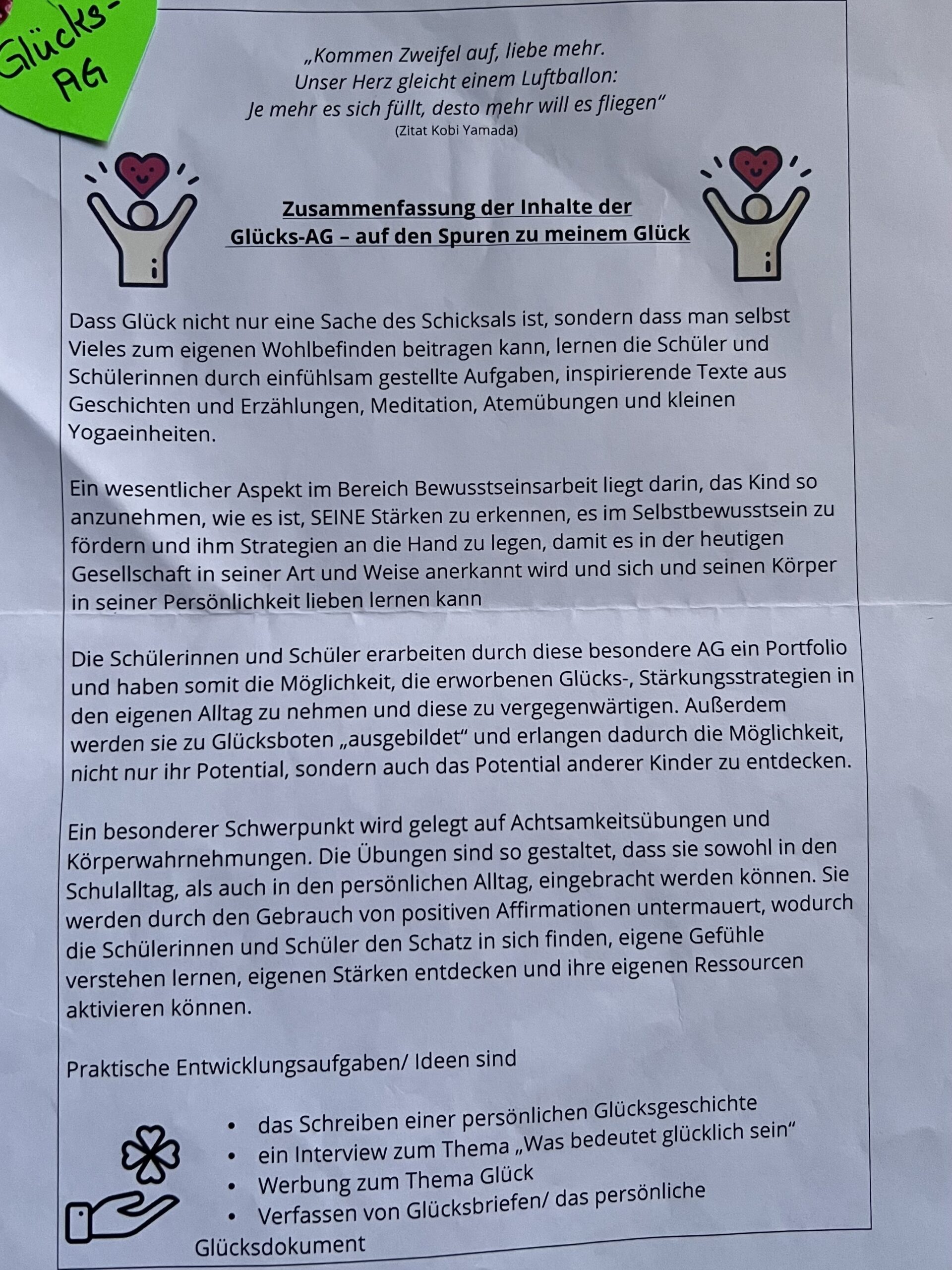 Glücks AG in der OGS