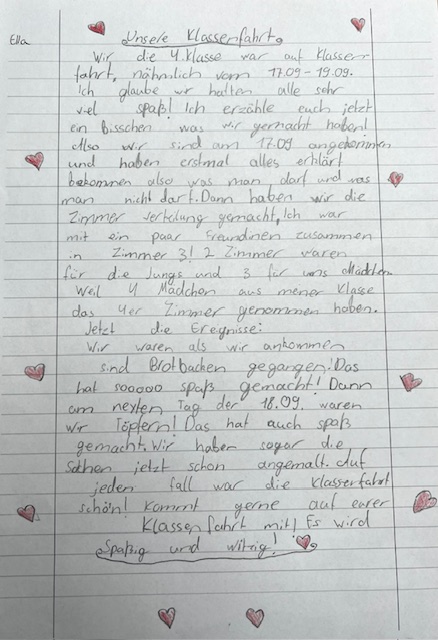 Klassenfahrt 2025